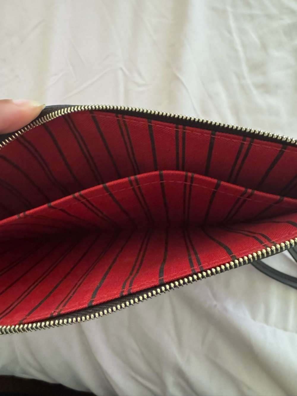 Louis Vuitton Brown Damier Ebene Wristlet Pouch - Picture 3 of 3